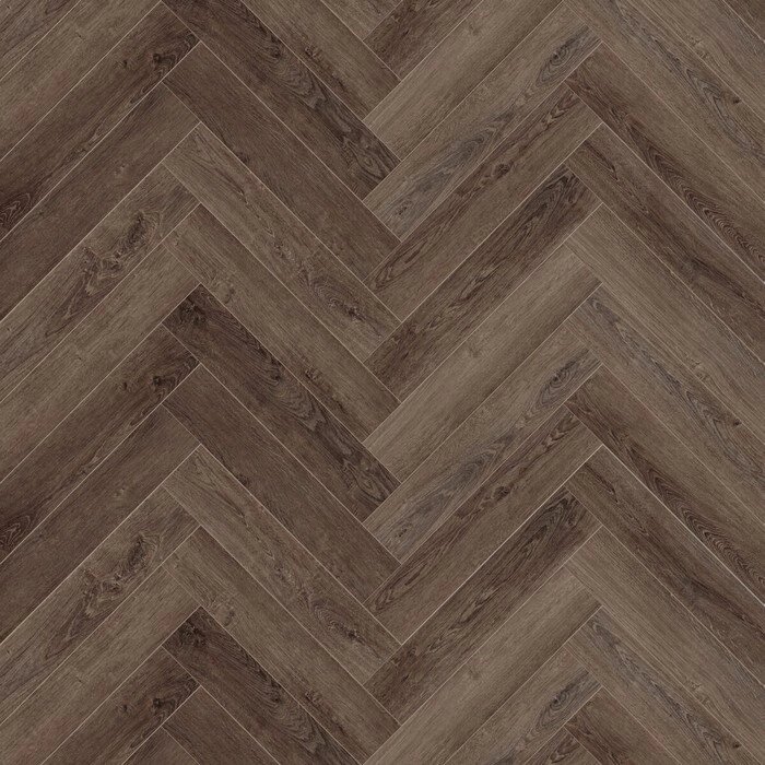 Водостойкий SPC ламинат CronaFloor Herringbone 4V Дуб Тулуза H001 640*128*4.5 мм 1,31м2 от компании Интернет-гипермаркет «MALL24» - фото 1