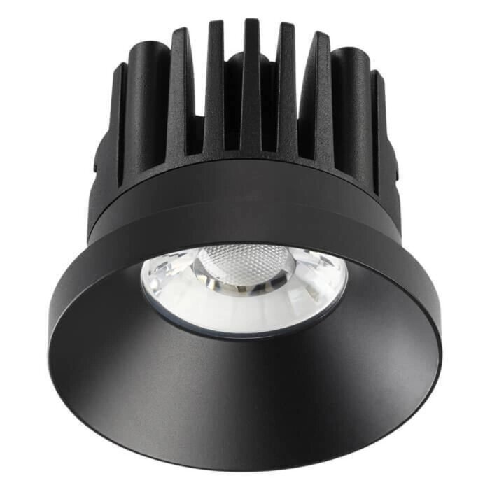 Встраиваемый светильник светодиодный Novotech, 10 Вт, 220 В, 70x70 мм, d=70 мм, черный от компании Интернет-гипермаркет «MALL24» - фото 1