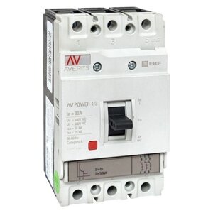 Выключатель автоматический 3п 32а 35ка AV POWER-1/3 TR averes EKF mccb-13-32-TR-av