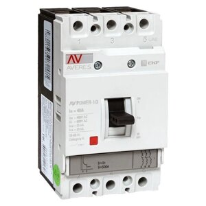 Выключатель автоматический 3п 40а 35ка AV POWER-1/3 TR averes EKF mccb-13-40-TR-av