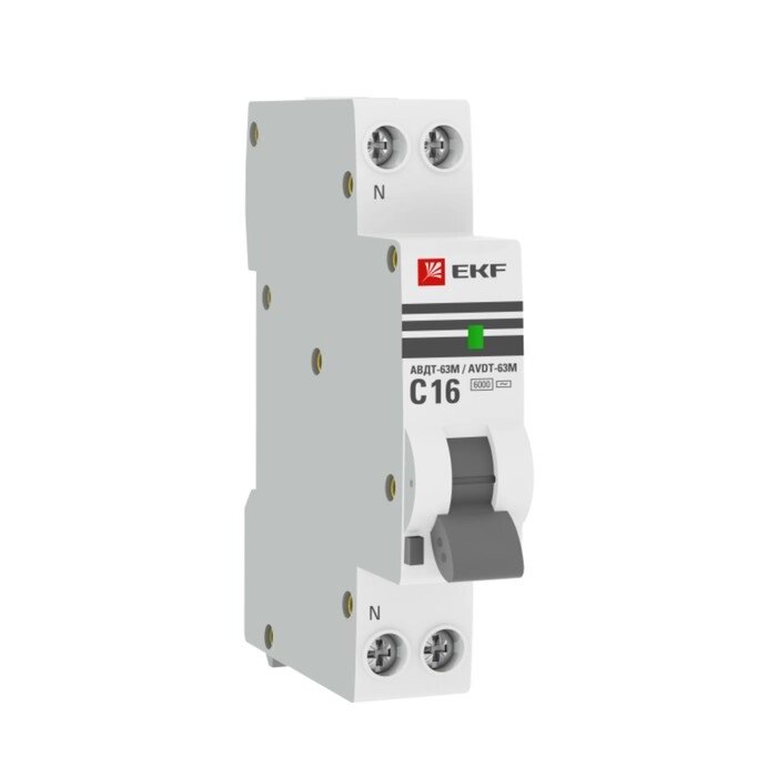 Выключатель автоматический EKF DA63M-16-30 16А, 6кА от компании Интернет-гипермаркет «MALL24» - фото 1