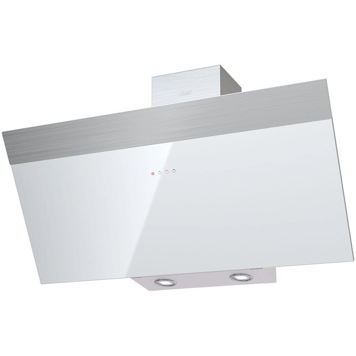 Вытяжка KRONA KRISTEN 900 white/inox S, наклонная, 1000 м3/ч, 3 скорости, 90 см, белая от компании Интернет-гипермаркет «MALL24» - фото 1