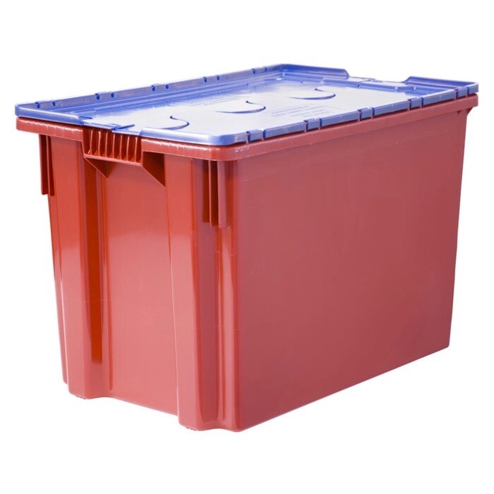 Ящик Safe PRO, сплошной 600х400х400, красный с синей крышкой от компании Интернет-гипермаркет «MALL24» - фото 1