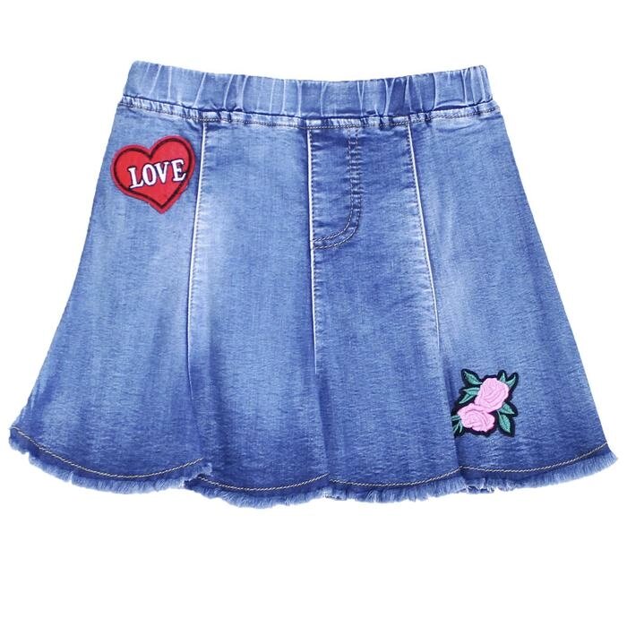 Юбка джинсовая для девочек, рост 128 см от компании Интернет-гипермаркет «MALL24» - фото 1