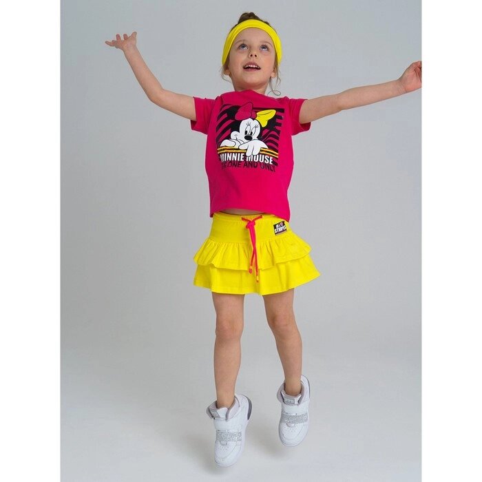 Юбка-шорты  для девочки, рост 104 см, цвет жёлтый от компании Интернет-гипермаркет «MALL24» - фото 1