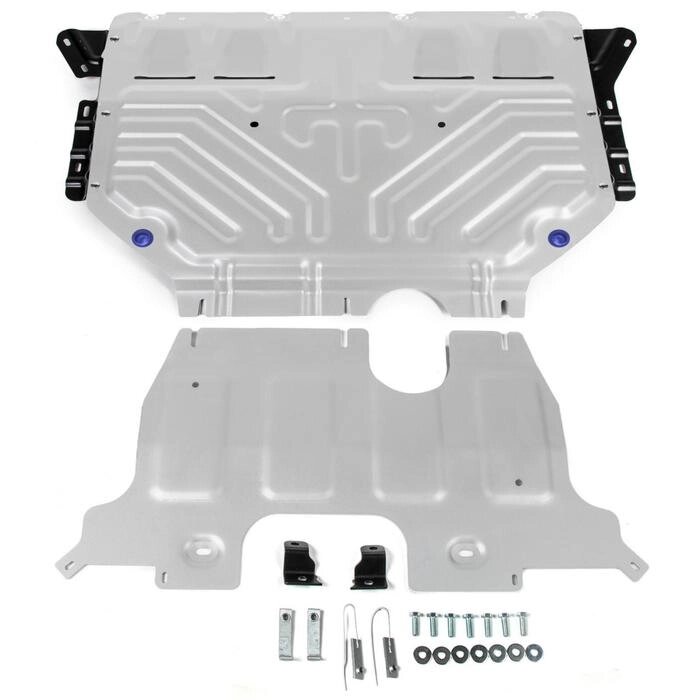 Защита картера и КПП Rival для Volkswagen Teramont 2017-н. в., алюминий 3 мм, с крепежом, 333.5861.2 от компании Интернет-гипермаркет «MALL24» - фото 1