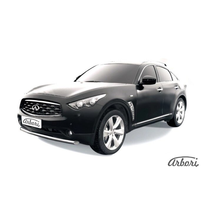 Защита переднего бампера Arbori d76 INFINITI FX-35/FX-50 2008- от компании Интернет-гипермаркет «MALL24» - фото 1