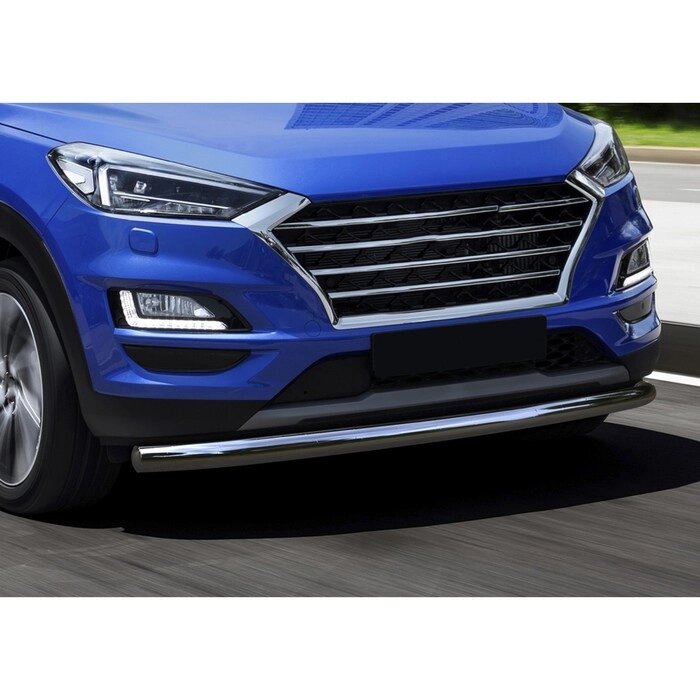 Защита переднего бампера d57 Rival для Hyundai Tucson III 2015-2018 2018-н. в., нерж. сталь, R. 2308.002 от компании Интернет-гипермаркет «MALL24» - фото 1