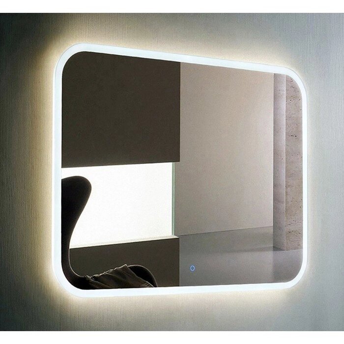 Зеркало Demure LED 800х600 с подогревом, музыкальным блоком ЗЛП184 от компании Интернет-гипермаркет «MALL24» - фото 1