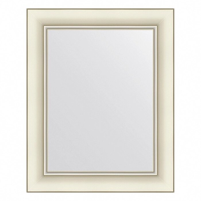 Зеркало Evoform в багетной раме, 60 мм, 41х51 см, цвет белый с серебром от компании Интернет-гипермаркет «MALL24» - фото 1