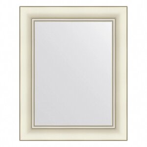 Зеркало Evoform в багетной раме, 60 мм, 41х51 см, цвет белый с серебром