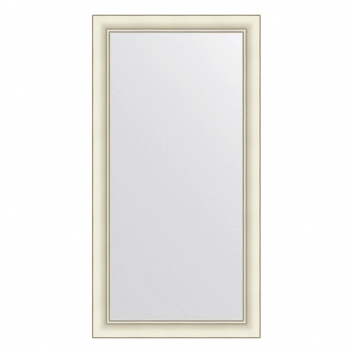 Зеркало Evoform в багетной раме, 60 мм, 54х104 см, цвет белый с серебром от компании Интернет-гипермаркет «MALL24» - фото 1