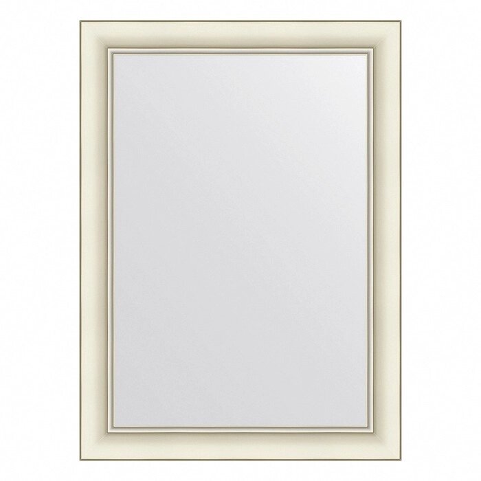 Зеркало Evoform в багетной раме, 60 мм, 54х74 см, цвет белый с серебром от компании Интернет-гипермаркет «MALL24» - фото 1