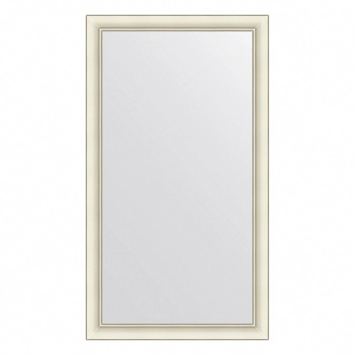 Зеркало Evoform в багетной раме, 60 мм, 64х114 см, цвет белый с серебром от компании Интернет-гипермаркет «MALL24» - фото 1