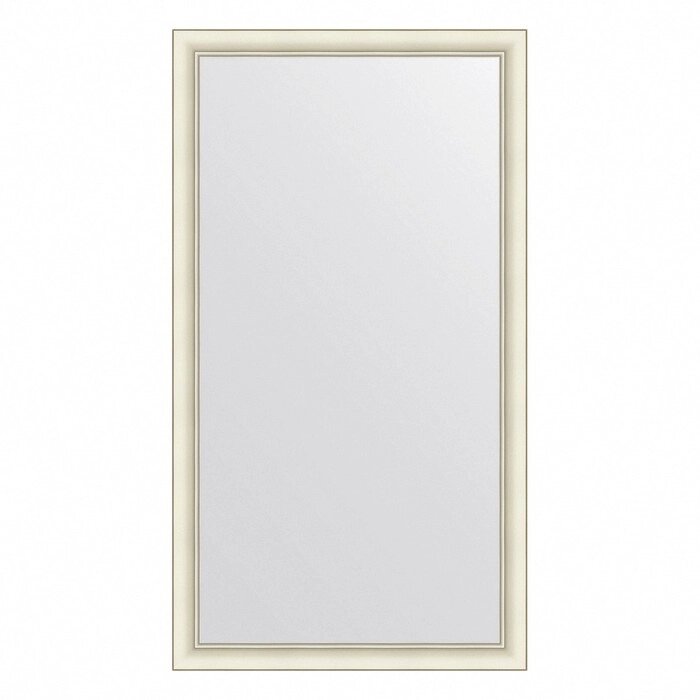 Зеркало Evoform в багетной раме, 60 мм, 74х134 см, цвет белый с серебром от компании Интернет-гипермаркет «MALL24» - фото 1