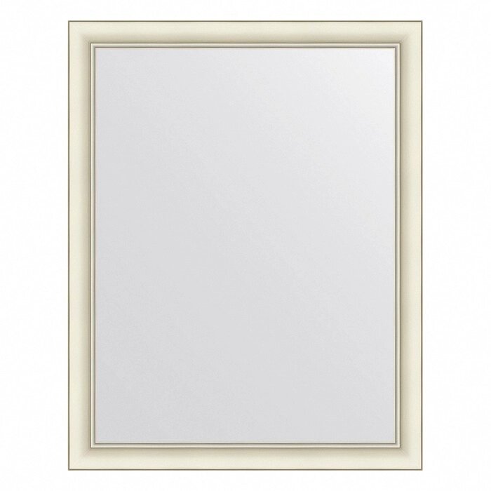 Зеркало Evoform в багетной раме, 60 мм, 74х94 см, цвет белый с серебром от компании Интернет-гипермаркет «MALL24» - фото 1