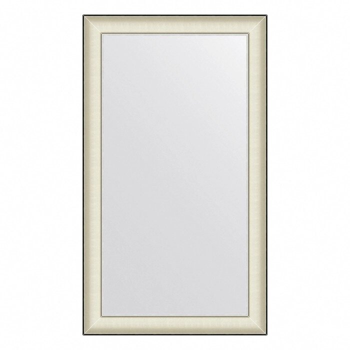Зеркало Evoform в багетной раме, 78 мм, 68х118 см, цвет белая кожа с хромом от компании Интернет-гипермаркет «MALL24» - фото 1