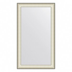 Зеркало Evoform в багетной раме, 78 мм, 68х118 см, цвет белая кожа с хромом