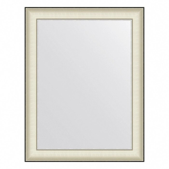 Зеркало Evoform в багетной раме, 78 мм, 68х88 см, цвет белая кожа с хромом от компании Интернет-гипермаркет «MALL24» - фото 1