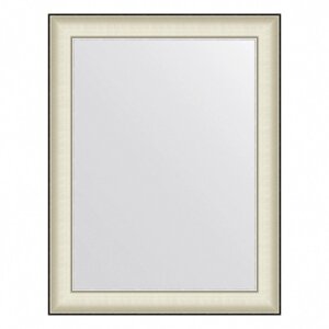 Зеркало Evoform в багетной раме, 78 мм, 68х88 см, цвет белая кожа с хромом