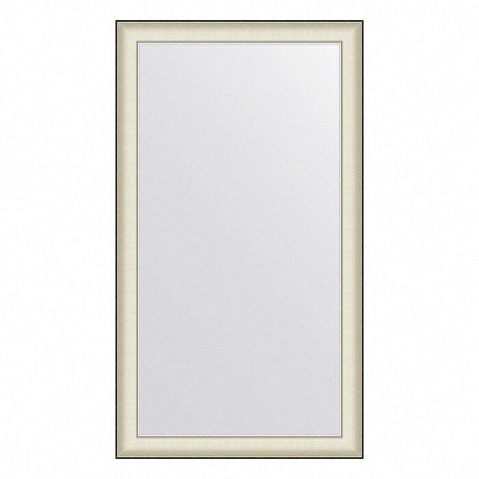 Зеркало Evoform в багетной раме, 78 мм, 78х138 см, цвет белая кожа с хромом от компании Интернет-гипермаркет «MALL24» - фото 1