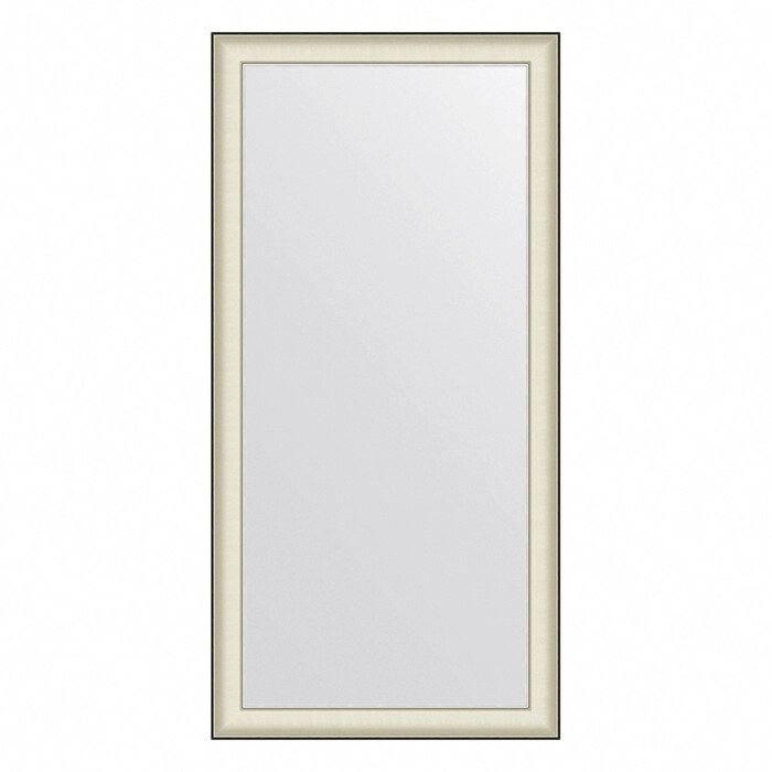 Зеркало Evoform в багетной раме, 78 мм, 78х158 см, цвет белая кожа с хромом от компании Интернет-гипермаркет «MALL24» - фото 1