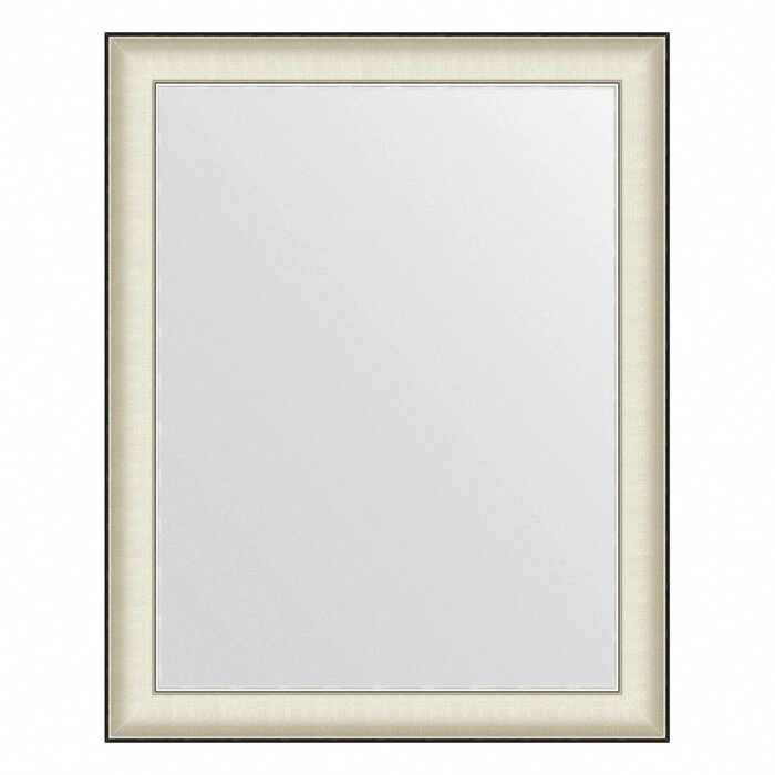 Зеркало Evoform в багетной раме, 78 мм, 78х98 см, цвет белая кожа с хромом от компании Интернет-гипермаркет «MALL24» - фото 1