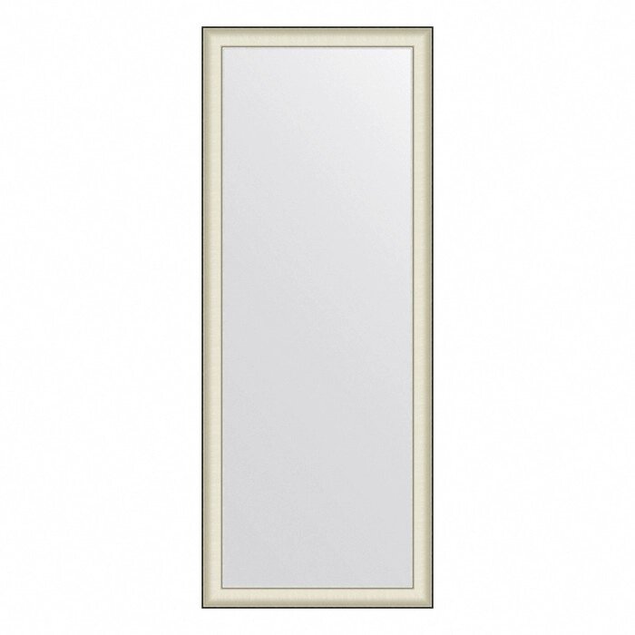 Зеркало Evoform в багетной раме, напольное, 78 мм, 79х200 см, цвет белая кожа с хромом от компании Интернет-гипермаркет «MALL24» - фото 1