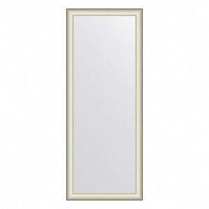 Зеркало Evoform в багетной раме, напольное, 78 мм, 79х200 см, цвет белая кожа с хромом