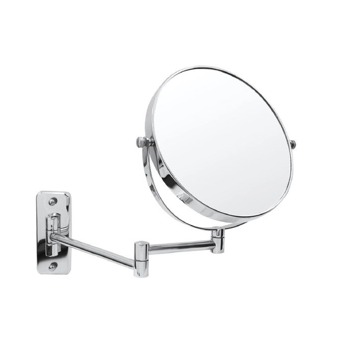 Зеркало косметическое подвесное Belle, 1х/5х, цвет хром от компании Интернет-гипермаркет «MALL24» - фото 1