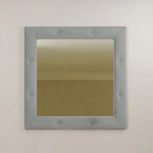 Зеркало квадратное "Алеро", 855 855 мм, велюр, металлические пуговицы, цвет velutto 51