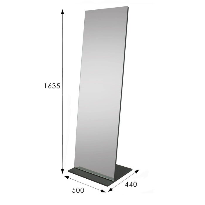 Зеркало напольное Стелла 2, 500x440x1635, венге от компании Интернет-гипермаркет «MALL24» - фото 1