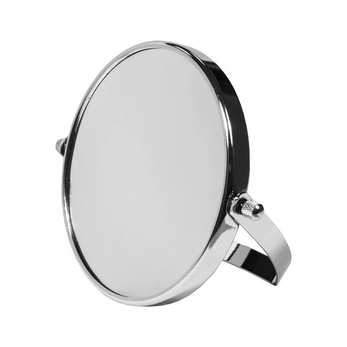 Зеркало настольное косметическое для макияжа UniStor LOOK, для ванной диаметром 12,5 см от компании Интернет-гипермаркет «MALL24» - фото 1