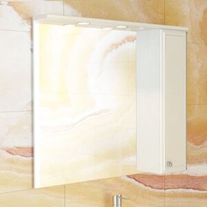 Зеркало-шкаф для ванной "Сочи-85" 81,6 х 84 х 15,5 см, белый