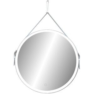 Зеркало Uperwood Round LED, d=65 см, подсветка, сенсорный выключатель, белый ремень