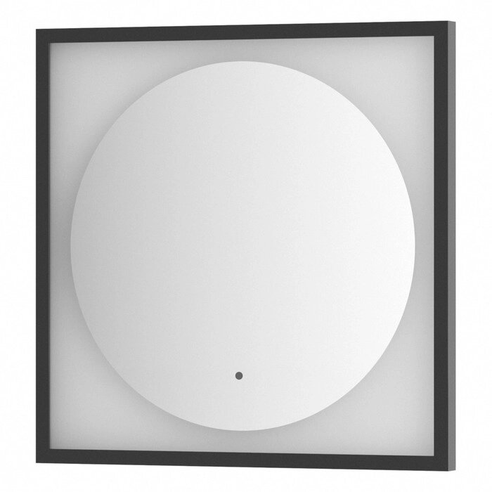 Зеркало в багетной раме с LED-подсветкой 12 Вт, 60x60 см, ИК - выключатель, нейтральный белый свет, от компании Интернет-гипермаркет «MALL24» - фото 1