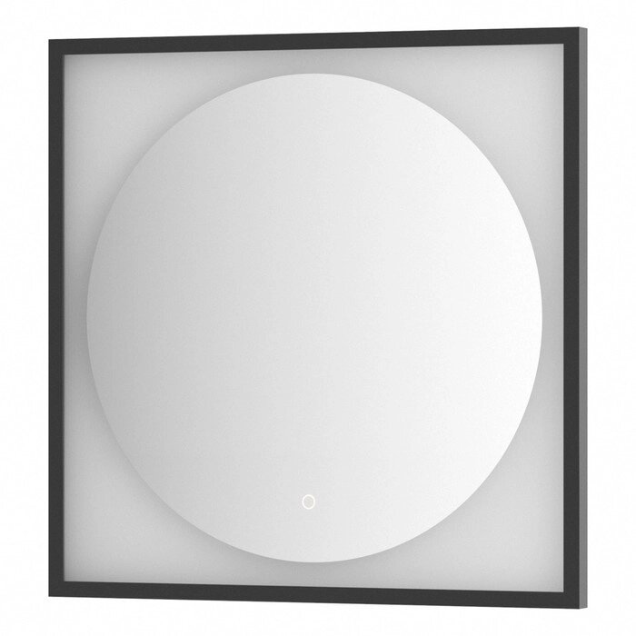 Зеркало в багетной раме с LED-подсветкой 15 Вт, 70x70 см, сенсорный выключатель, тёплый белый свет, от компании Интернет-гипермаркет «MALL24» - фото 1