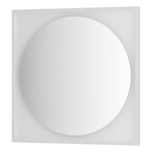 Зеркало в багетной раме с LED-подсветкой 18 Вт, 80x80 см, без выключателя, нейтральный белый свет, б