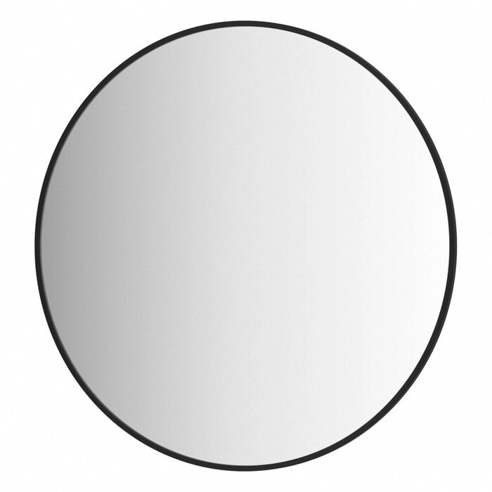 Зеркало в раме d 70 см, EVOFORM, цвет чёрный от компании Интернет-гипермаркет «MALL24» - фото 1