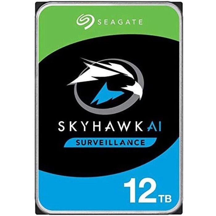 Жесткий диск Seagate SATA-III, 12Tb, ST12000VE001 SkyHawkAI, 7200rpm, 256Mb, 3.5" от компании Интернет-гипермаркет «MALL24» - фото 1
