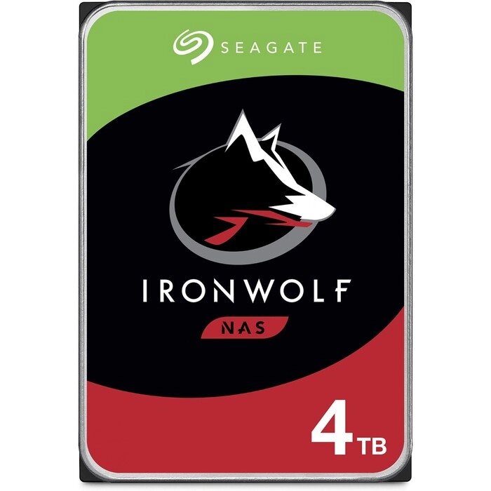 Жесткий диск Seagate SATA-III 4TB ST4000VN006 NAS Ironwolf (5400rpm) 256Mb 3.5" от компании Интернет-гипермаркет «MALL24» - фото 1