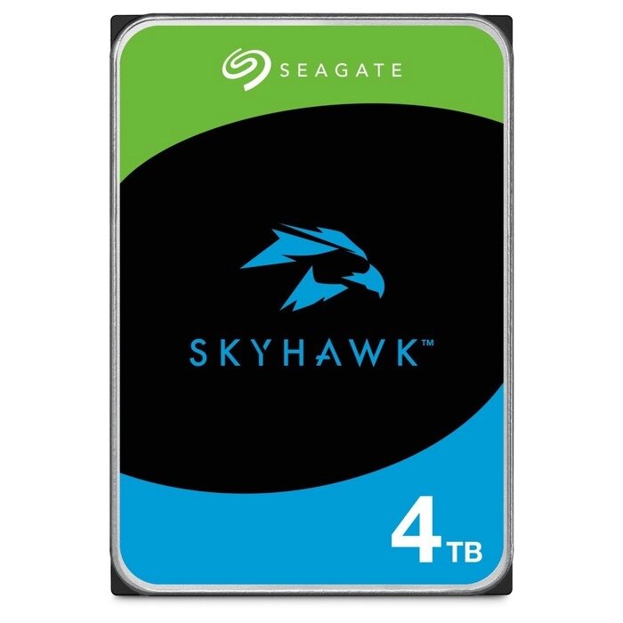 Жесткий диск Seagate SATA-III 4TB ST4000VX015 Surveillance Skyhawk (5900rpm) 256Mb 3.5" от компании Интернет-гипермаркет «MALL24» - фото 1