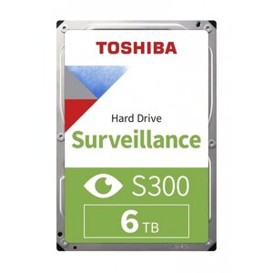 Жесткий диск toshiba HDWT860UZSVA surveillance S300, 6 тб, SATA-III, 3.5"