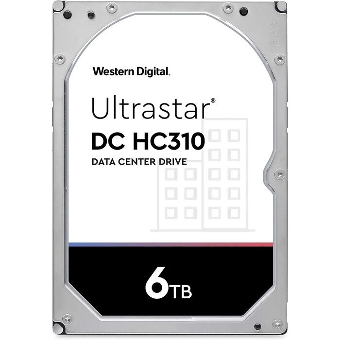 Жёсткий диск WD 0B36039 HUS726T6TALE6L4 Server Ultrastar DC HC310, 6 Тб, SATA-III, 3.5" от компании Интернет-гипермаркет «MALL24» - фото 1