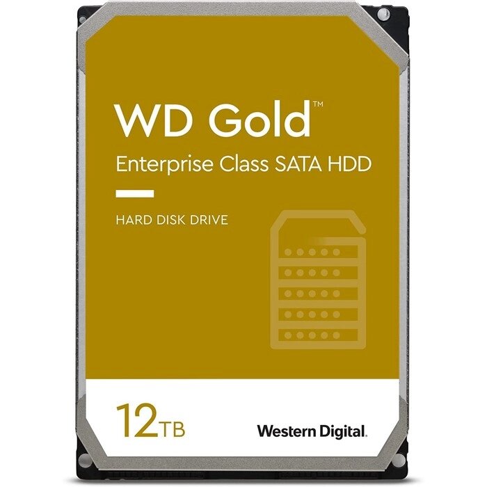 Жесткий диск WD SATA-III 12TB WD121KRYZ Server Gold (7200rpm) 256Mb 3.5" от компании Интернет-гипермаркет «MALL24» - фото 1