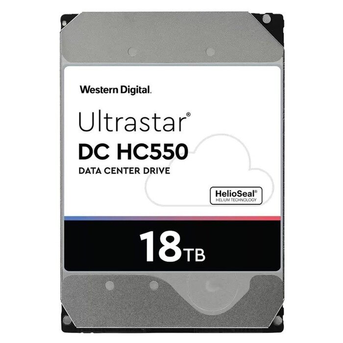 Жесткий диск WD SATA-III 18TB 0F38459 WUH721818ALE6L4 Server Ultrastar DC HC550 (7200rpm) 5   103395 от компании Интернет-гипермаркет «MALL24» - фото 1