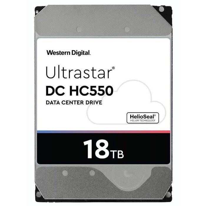 Жесткий диск WD SATA-III 18TB 0F38467 WUH721818ALE6L4 Server Ultrastar DC HC550 (7200rpm) 5   107039 от компании Интернет-гипермаркет «MALL24» - фото 1