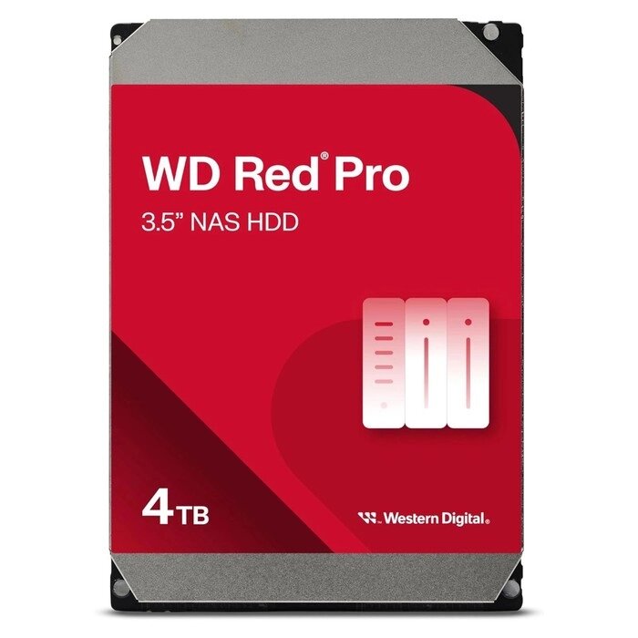 Жесткий диск WD SATA-III 4TB WD4005FFBX NAS Red Pro (7200rpm) 256Mb 3.5" от компании Интернет-гипермаркет «MALL24» - фото 1