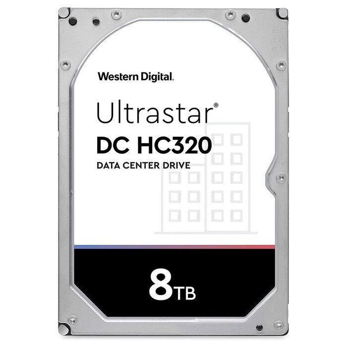 Жесткий диск WD SATA-III 8TB 0B36452 HUS728T8TALE6L4 Desktop Ultrastar DC HC320 (7200rpm) 2   107039 от компании Интернет-гипермаркет «MALL24» - фото 1