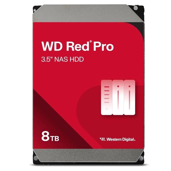 Жесткий диск WD SATA-III 8TB WD8005FFBX NAS Red Pro (7200rpm) 256Mb 3.5" от компании Интернет-гипермаркет «MALL24» - фото 1